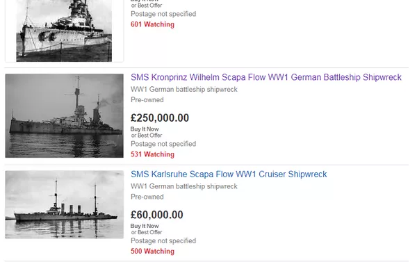 La oferta de cuatro buques de la Primera Guerra Mundial en eBay La oferta de cuatro buques de la Primera Guerra Mundial en eBay - Sputnik Mundo