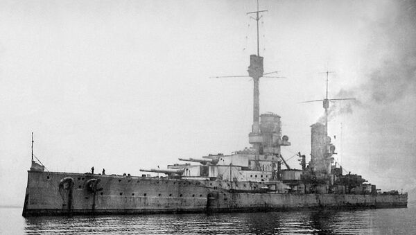 El acorazado Kronprinz Wilhelm en Scapa Flow - Sputnik Mundo