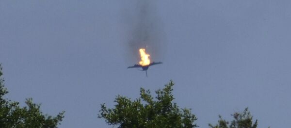 Dos cazas Eurofighter caen a tierra en llamas - Sputnik Mundo