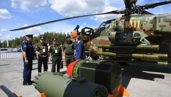 Helicópteros rusos en el foro Army 2019 Helicópteros rusos en el foro Army 2019 - Sputnik Mundo