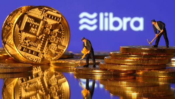 Logo de libra, criptomoneda de Facebook - Sputnik Mundo