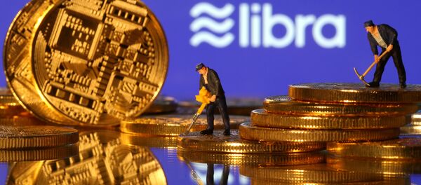 Logo de libra, criptomoneda de Facebook - Sputnik Mundo