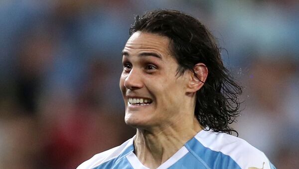 Edinson Cavani, jugador de la selección uruguaya - Sputnik Mundo