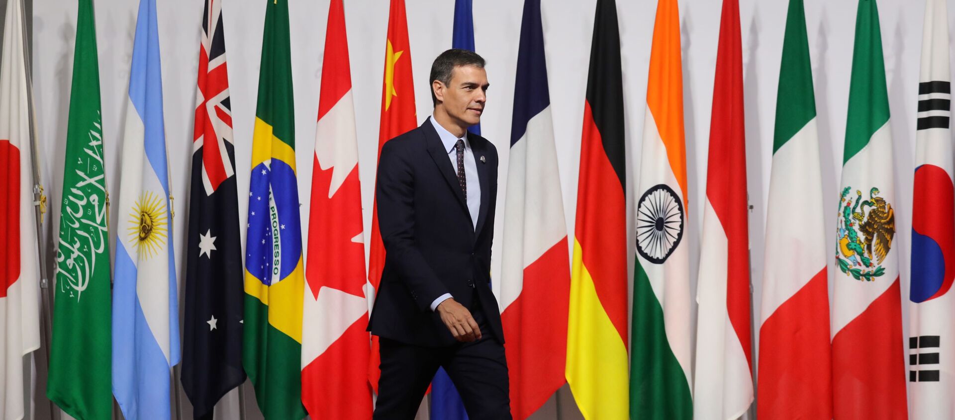 Pedro Sánchez, presidente del Gobierno español en la cumbre del G20 en Osaka, Japón - Sputnik Mundo, 1920, 28.06.2019