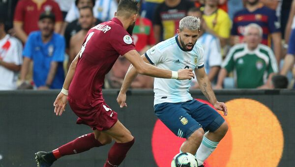 El partido entre Venezuela y Argentina El partido entre Venezuela y Argentina - Sputnik Mundo