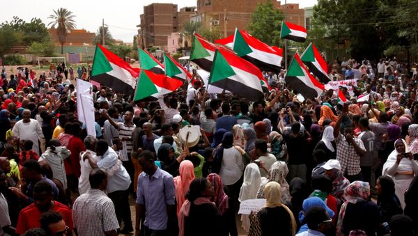 Protestas en Sudán Protestas en Sudán - Sputnik Mundo