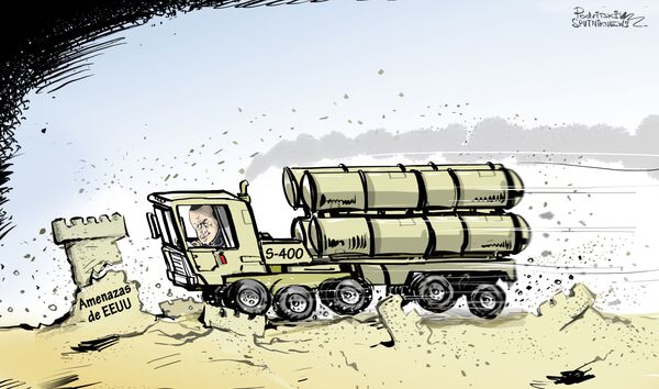 Un octavo avión con componentes del sistema S-400 aterriza en Turquía Un octavo avión con componentes del sistema S-400 aterriza en Turquía - Sputnik Mundo