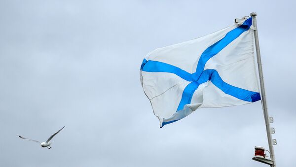 La Cruz de San Andrés, la bandera de la Armada de Rusia - Sputnik Mundo