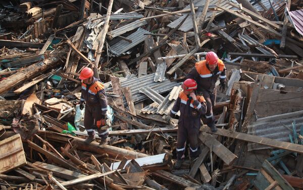 Consecuencias de las inundaciones en la región rusa de Irkutsk - Sputnik Mundo