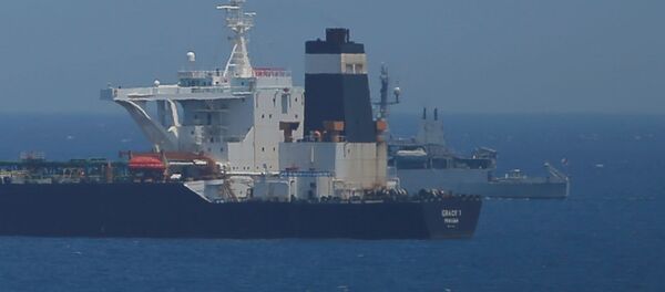 El buque petrolero detenido en Gibraltar - Sputnik Mundo