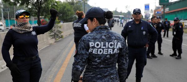 Integrantes de la Policía Federal protestan en México - Sputnik Mundo