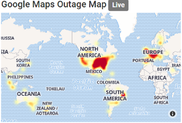 El servicio de mapas de Google se cae en distintas partes del mundo - Sputnik Mundo