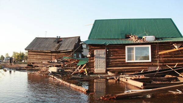 Inundaciones en la región rusa de Irkutsk - Sputnik Mundo