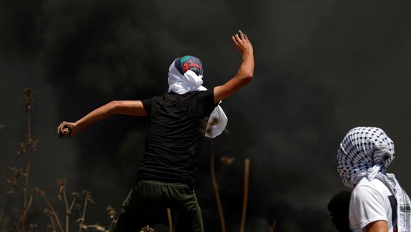 Enfrentamientos en la Franja de Gaza Enfrentamientos en la Franja de Gaza - Sputnik Mundo