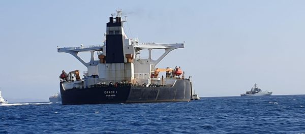El buque petrolero Grace 1 detenido en Gibraltar El buque petrolero Grace 1 detenido en Gibraltar - Sputnik Mundo