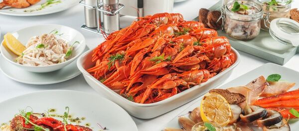 Un plato del menú del restaurante Poplavok - Sputnik Mundo