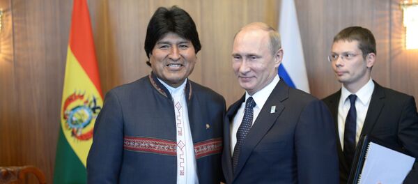 El presidente boliviano, Evo Morales y el presidente ruso, Vladímir Putin (archivo) - Sputnik Mundo