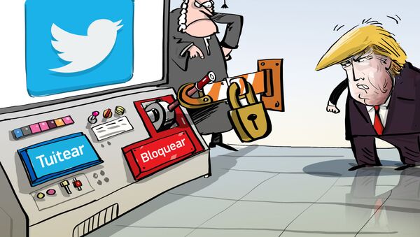 Trump el todopoderoso, pero no en Twitter - Sputnik Mundo