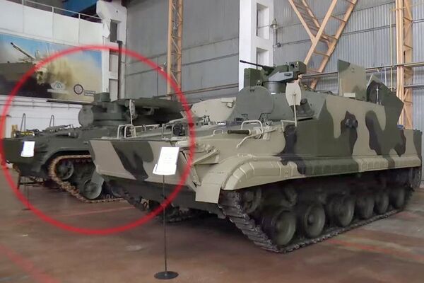Revelan por accidente el nuevo módulo de combate del blindado ruso BMP-3 (vídeo) - Sputnik Mundo