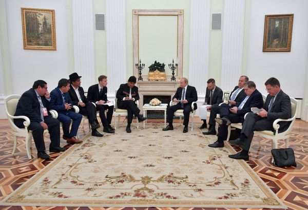 Así fue la visita de Evo Morales a Rusia y su encuentro con Putin Así fue la visita de Evo Morales a Rusia y su encuentro con Putin - Sputnik Mundo