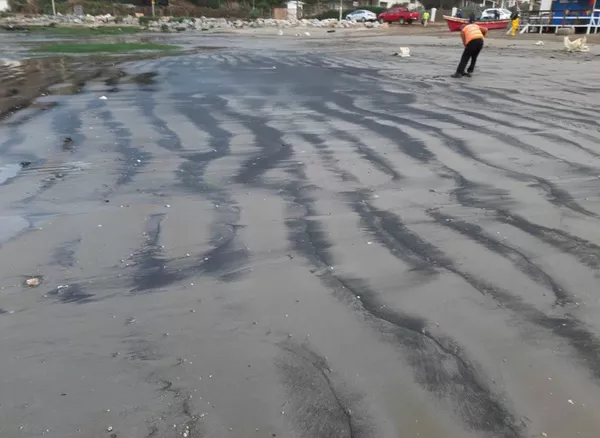 Carbón en playas chilenas: una historia de nunca acabar (fotos) Carbón en playas chilenas: una historia de nunca acabar (fotos) - Sputnik Mundo