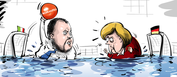 Polo de migrantes: Salvini no se deja meter un gol de Alemania Polo de migrantes: Salvini no se deja meter un gol de Alemania - Sputnik Mundo