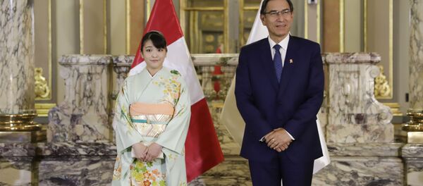 Presidente Martín Vizcarra recibe en palacio de gobierno a princesa Mako de Japón - Sputnik Mundo