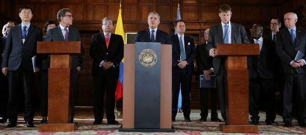 Iván Duque, presidente de Colombia - Sputnik Mundo