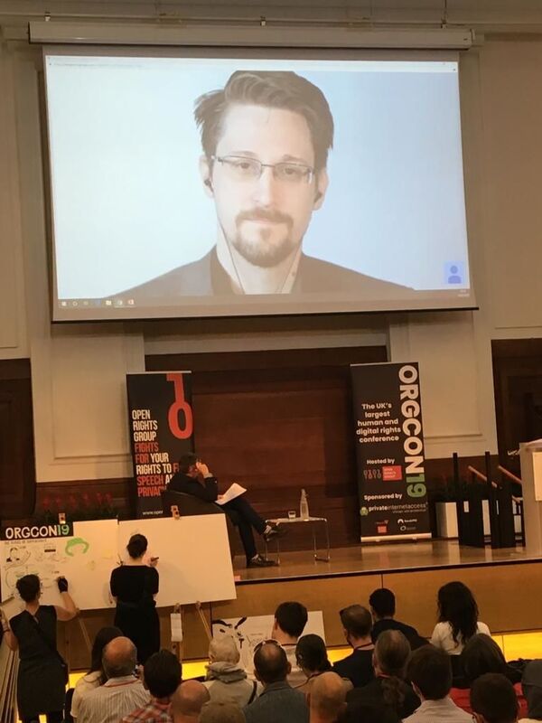 Edward Snowden abre una conferencia sobre derechos digitales - Sputnik Mundo