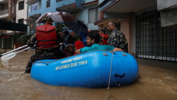 Inundaciones en Nepal Inundaciones en Nepal - Sputnik Mundo