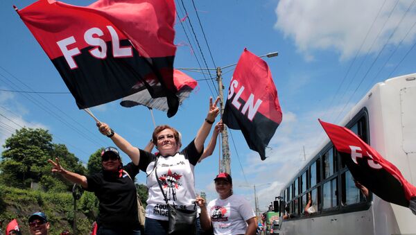 Simpatizantes del Frente Sandinista de Liberación Nacional (FSLN) - Sputnik Mundo