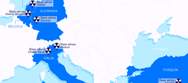 Distribución de bombas nucleares de EEUU en Europa - Sputnik Mundo