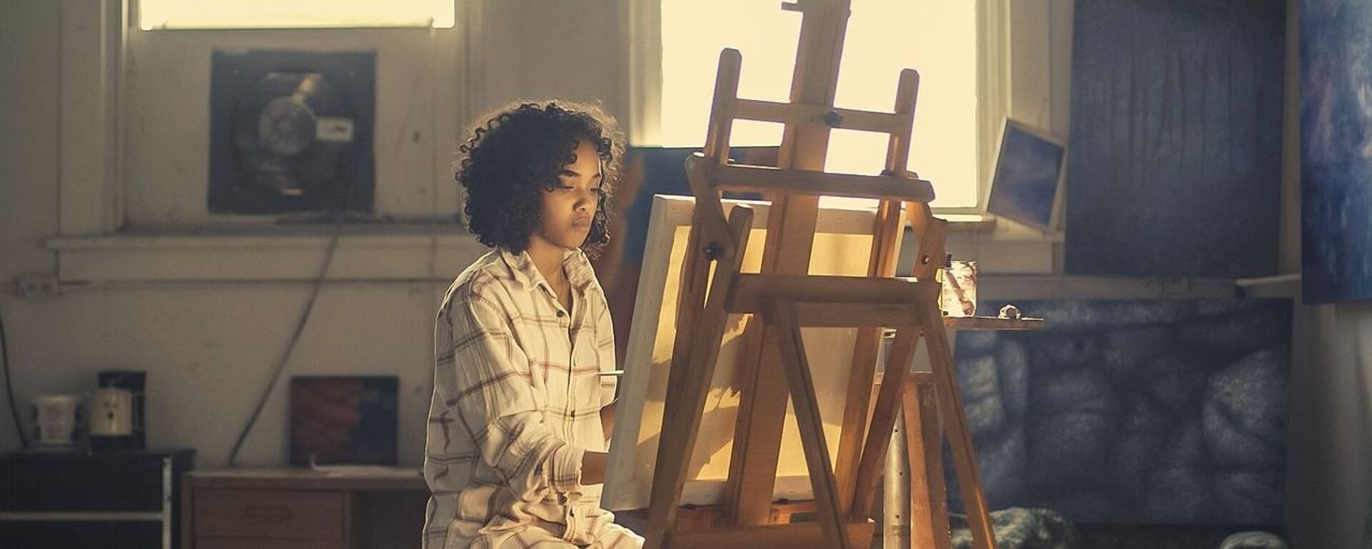 Una pintora, imagen referencial Una pintora, imagen referencial - Sputnik Mundo, 1920, 25.02.2021