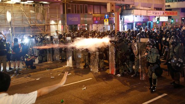 Protestas en Hong Kong Protestas en Hong Kong - Sputnik Mundo