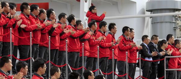 La tripulación del romphielos Xuelong  - Sputnik Mundo