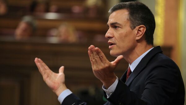 Pedro Sánchez, líder del Partido Socialista Obrero Español (PSOE) y candidato a la presidencia del Gobierno - Sputnik Mundo