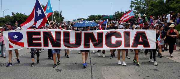 Protestas en San Juan, Puerto Rico - Sputnik Mundo