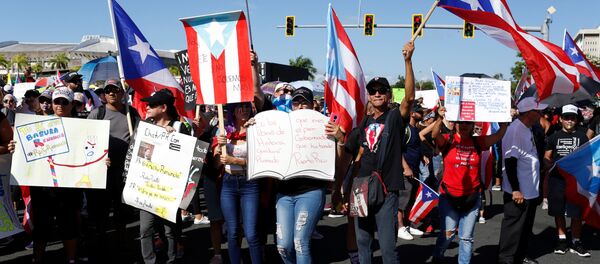 Protestas en San Juan, Puerto Rico - Sputnik Mundo