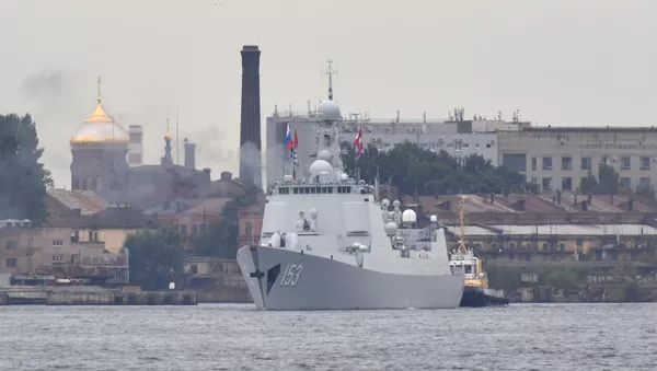 El destructor Xian de la Armada de la República Popular China en San Petersburgo - Sputnik Mundo