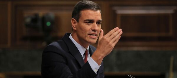 Pedro Sánchez, líder del Partido Socialista Obrero Español (PSOE) y candidato a la presidencia del Gobierno Pedro Sánchez, líder del Partido Socialista Obrero Español (PSOE) y candidato a la presidencia del Gobierno - Sputnik Mundo