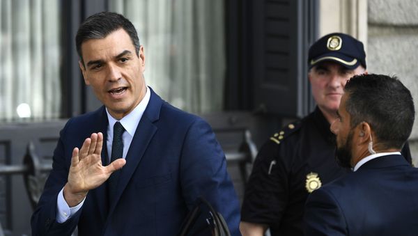 Pedro Sánchez, líder del PSOE Pedro Sánchez, líder del PSOE - Sputnik Mundo