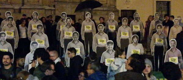 Protesta en Bogotá por los asesinatos de los líderes sociales en Colombia - Sputnik Mundo