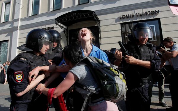 Protestas en Moscú del 27 de julio de 2019 Protestas en Moscú del 27 de julio de 2019 - Sputnik Mundo