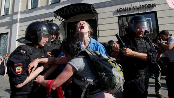Protestas en Moscú del 27 de julio de 2019 - Sputnik Mundo