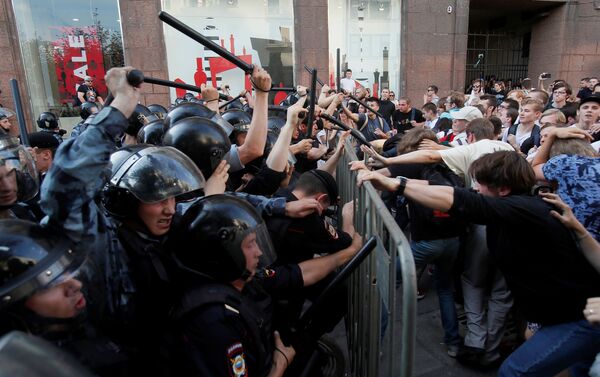 Protestas en Moscú del 27 de julio de 2019 Protestas en Moscú del 27 de julio de 2019 - Sputnik Mundo