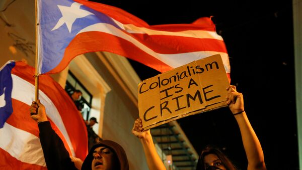 Protestas en Puerto Rico - Sputnik Mundo