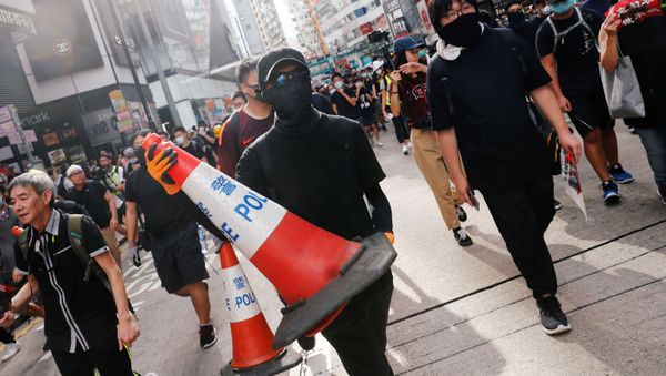 Las protestas en Hong Kong Las protestas en Hong Kong - Sputnik Mundo