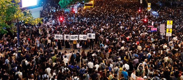 Protestas en Hong Kong Protestas en Hong Kong - Sputnik Mundo