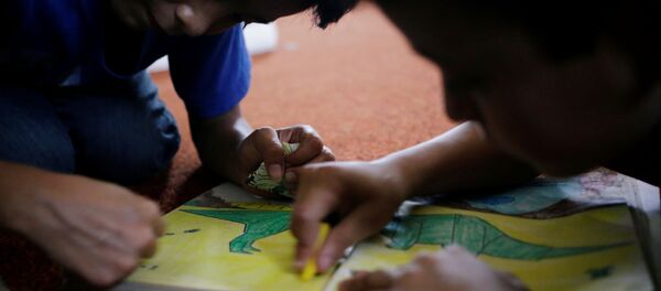 Niños de migrantes centroamericanos - Sputnik Mundo