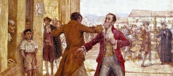 Pelea entre Luis de Rubio y José González Llorente - Sputnik Mundo